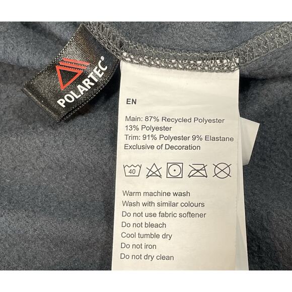 Kathmandu Full Zip Fleece Jacket Dark Gray Men's Size Large Lightweight Polartec - Picture 11 of 11